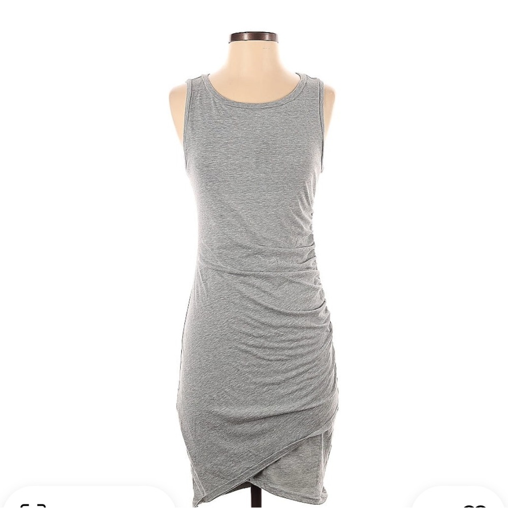 Leith Gray Sleeveless Mini Dress